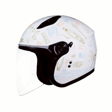 【SOL Helmets】SO-12開放式安全帽 (夏令營_白/藍) ｜ SOL安全帽官方商城