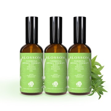 BLOSSOM 檸檬馬鞭草植萃曲線緊緻修護美體按摩油100ML*3件組-效期20260901