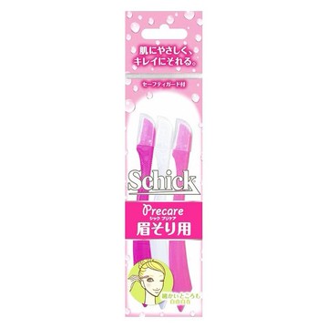 Schick 舒適~3色安全修眉刀(3入)