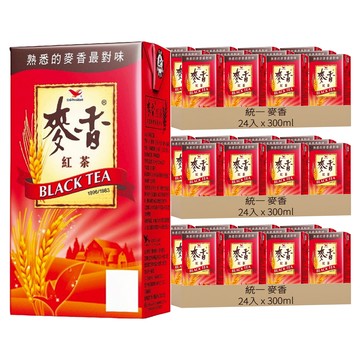 統一 麥香 紅茶  300ml  72入