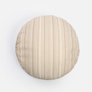 艾禮思防潑水緹花厚坐墊 條紋圓