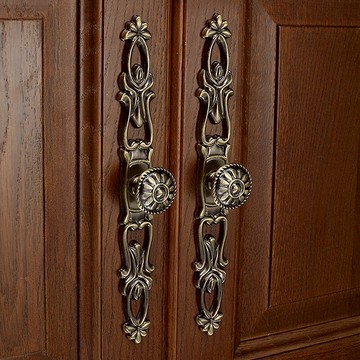 歐式衣柜門把手單孔 美式柜門拉手櫥柜子抽屜拉手仿古銅家具五金