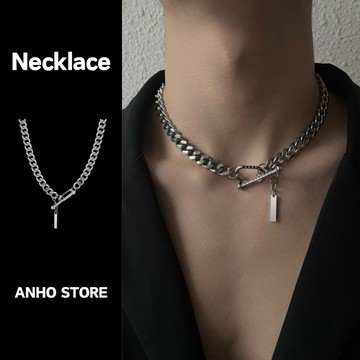 【ANHO】現貨在台/美式/OT扣/古巴/古巴鍊/項鍊/手鍊/粗項鍊/鐵牌/痞帥/嘻哈/百搭/鈦鋼