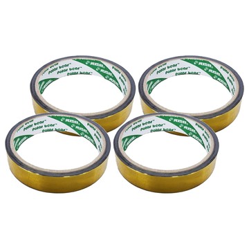 polar bear 北極熊 大彩色晶晶膠帶 RAT1818K 18mm  金色  4個