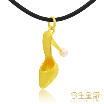 今生金飾 唯美佳人墜-珍珠款 黃金墜飾