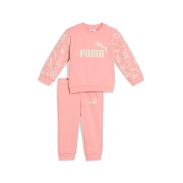 PUMA 基本系列Mini Sandy Adven圓領衫+長褲組 嬰孩