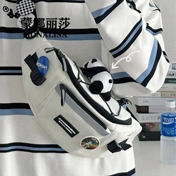 Bag House👜2025最新款 ins新款港風胸包男工裝潮流百搭休閒斜挎包日係大容量運動腰包女 男生包包 女生包包