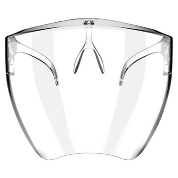 全面防疫高清透防霧面罩 兒童面罩款 PC材質 適用於5-12歲  14.5 x 11.5cm  透明  1個