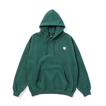 POLER FURRY HEART HOOD 刺繡愛心帽T / 綠色 - L