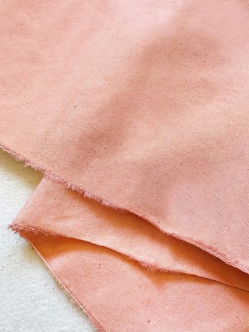 有機棉茜草染素色平織布 Organic Cotton