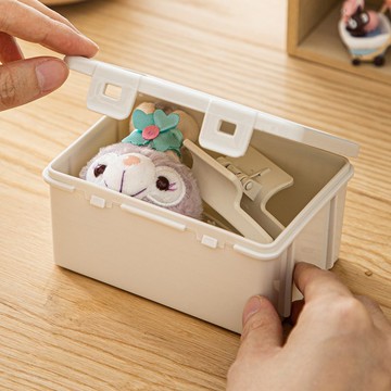 日本霜山 日系扁形加高款PP收納盒-3入-多色可選