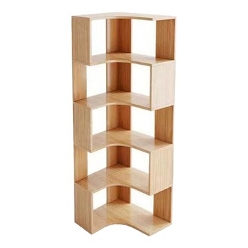 轉角書架  5層  60 x 40 x 158cm  賽杉木色