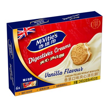 麥維他夾心消化餅240g-香草