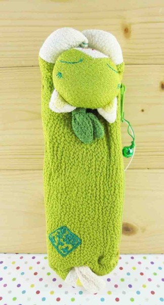 【震撼精品百貨】招財貓_招き猫~筆袋-笑臉(綠)