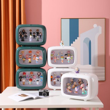 泡泡瑪特展示盒透明亞克力防塵手辦多層收納盒子盲盒收納展示架子