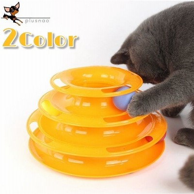 猫用おもちゃ タワー ボール遊び 知育玩具 ネコ用 ペット用品 ペット用おもちゃ ストレス発散 室内遊具 玉遊び 運動不足解消 滑り止め 定番 レーン