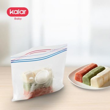 Kalar寶寶嬰兒輔食袋大中小號抽取式夾鏈雙層密封保鮮手撕連卷袋
