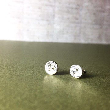 MIH 金工首飾 | 小星球 純銀耳環 sterling silver earrings