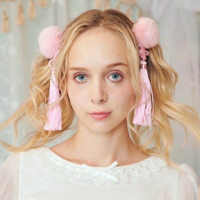 ふわふわ髪飾り ヘアアクセ ヘアクリップ コスプレ雑貨 ゆめかわいい チャイナ ロリータ ロリィタ ヘアピン 髪飾り 通販 Lineポイント最大0 5 Get Lineショッピング