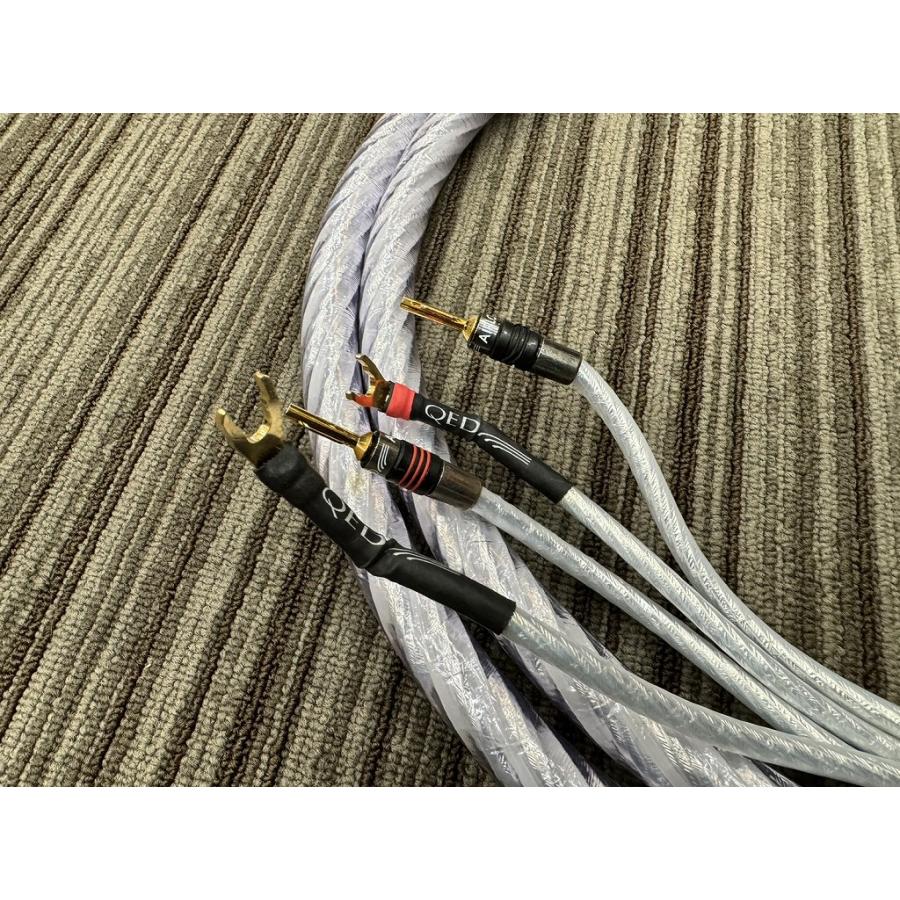 キューイーディー QED バイワイヤスピーカーケーブル 2.0m Genesis Silver Spiral Bi-Wire Speaker Cable