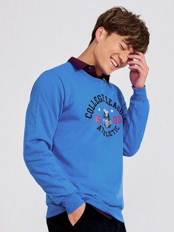 重磅棉質印花長袖衛衣