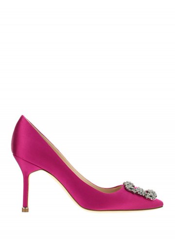 Manolo Blahnik - Hangisi Pumps - Womens - Pink