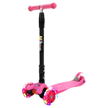 CHING-CHING 親親 POLI波力 立體造型炫彩兒童滑板車 三段式高度調節 簡易摺疊收納 防滑踏板 後置煞車  安寶 粉  59 x 25 x 65~80cm  1個