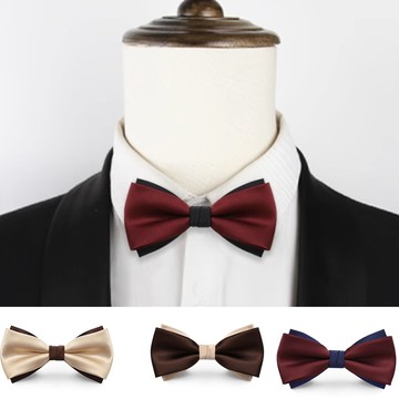 Laifuu.領結勒蝶新郎主持結婚男領結糾糾手工