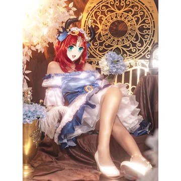 原神妮露聯動洋裝cos服連衣裙日常cosplay女假發鞋連衣裙套裝游戲