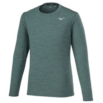 MIZUNO 美津濃 長袖上衣 男款 運動 綠 J2MAA52036