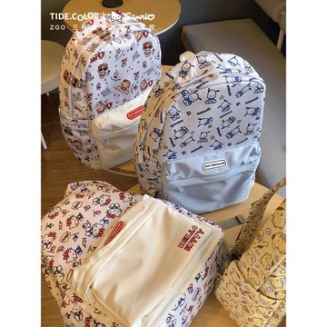 (免運)tidecolor聯名哈嘍hellokitty雙肩包 初中大學生書包三麗鷗背包女