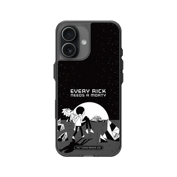 iPhone 17 Clear (相機按鈕) 酷墨灰 - 瑞克和莫蒂 Rick and Morty - Every Rick Needs a Morty