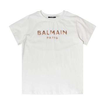 Balmain - Ivory Cotton T-shirt
