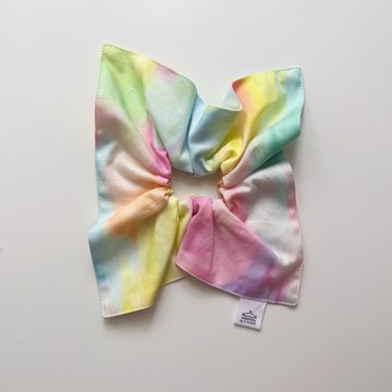 水彩暈染 日本進口棉料 方巾髮圈