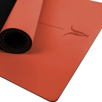 NAMASTE NAMASKARA+ 超細纖紋瑜珈墊  183 x 68 x 0.5cm  橘色 Orange  1個