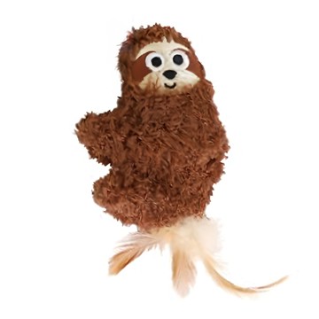 Mad Cat 兩用貓草包 貓玩具 含貓草和木天蓼  樹懶 咖啡色  1個