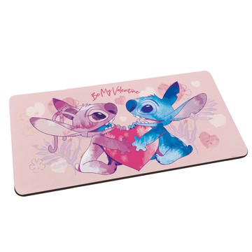 【Disney 迪士尼】軟式珪藻土吸水地墊-戀人史迪奇 （80x38x0.5cm） _廠商直送