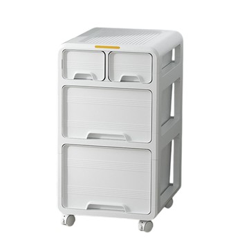 【居家cheaper】格立收置物收納櫃 附輪 FC3458-WT白色