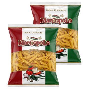 MarCopoLo 馬可波羅 筆尖麵  500g  2包