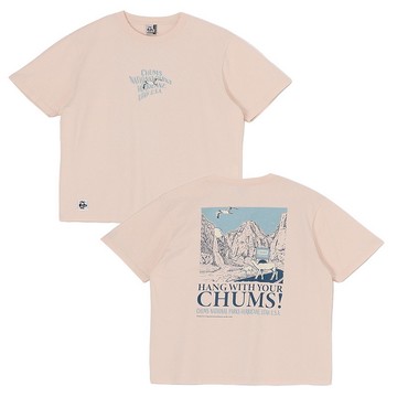 CHUMS 男女款 Anti-Bug CHUMS National Parks T-Shirt短袖上衣 霜粉色_CH012510R058
