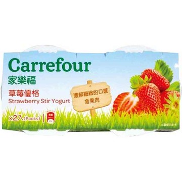 家樂福草莓優格-100g到貨效期約6-8天
