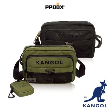 KANGOL 袋鼠 側背包 附零錢包 限定款【61551703】時尚 大容量 防潑水 包包 多隔層 日韓穿搭