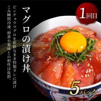 事業者さんを救いたいマグロ2ヶ月定期便／1回目：マグロの漬け丼、2回目：塩昆布14日間熟成マグロ赤身＆中トロセット