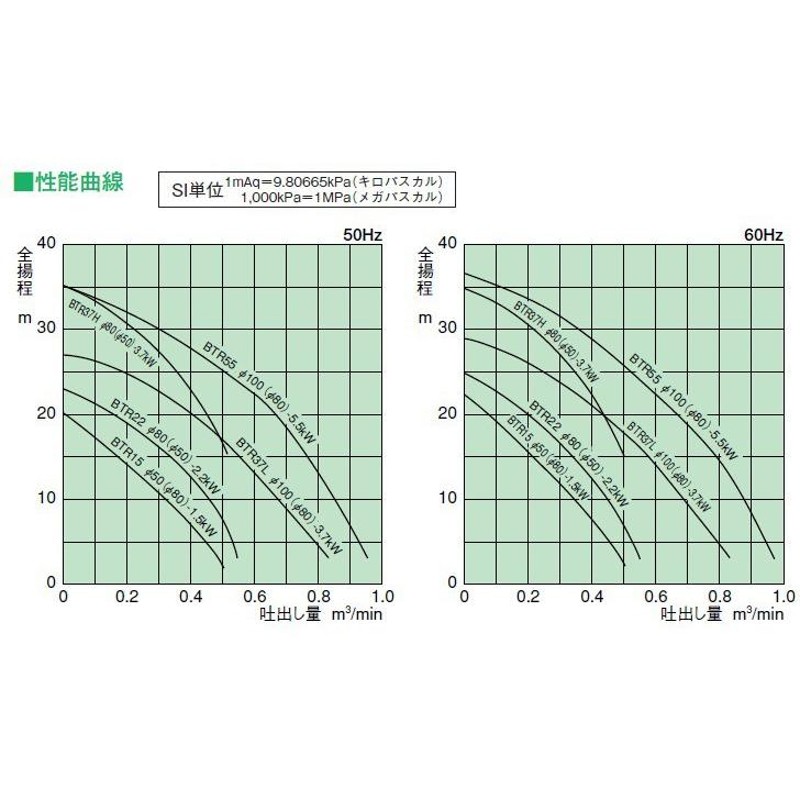 新明和 水中ポンプ 100V 200V 軽量汎用 排水ポンプ BTR250S BTR250T