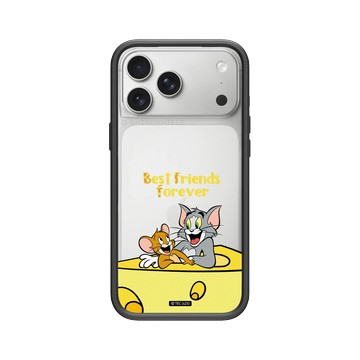 iPhone 17 Pro Max Mod NX -邊框背蓋組合 (相機按鈕) 黑 - 湯姆貓與傑利鼠 Tom and Jerry - Best friends
