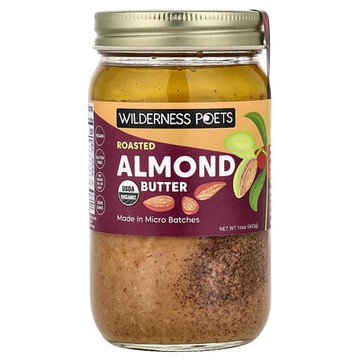 Wilderness Poets, Roasted Almond Butter, 16 oz (453 g)