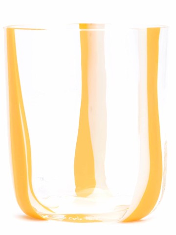 Carlo Moretti - striped glass - unisex - glass - One Size - Yellow