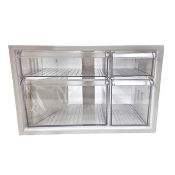 SHUTER 樹德 A9-304 W9.2 x D6.1 x H5.8 in 1大橫抽+1大深抽+1小深抽+1小抽 小幫手零件分類箱  白色  1個