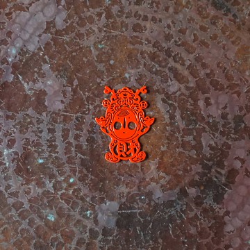 麥麥大節慶-善財童子 金屬書籤-紅 | 文化節慶 開運祈福 文具送禮