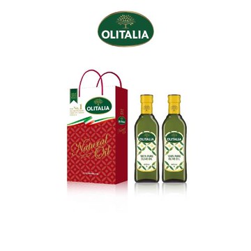 Olitalia 奧利塔 純橄欖油500ml x2罐 (附原廠雙入空禮盒 x1個)